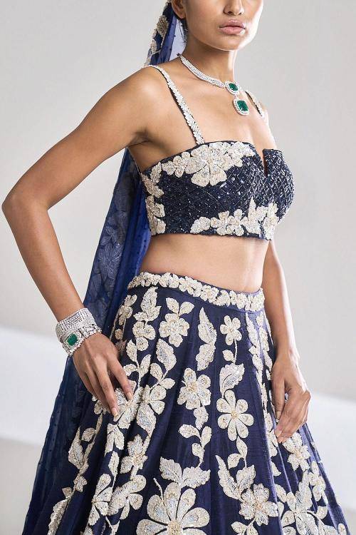 Premium Kasturi Silk Georgette HC 1017  Indian lehenga choli supplier